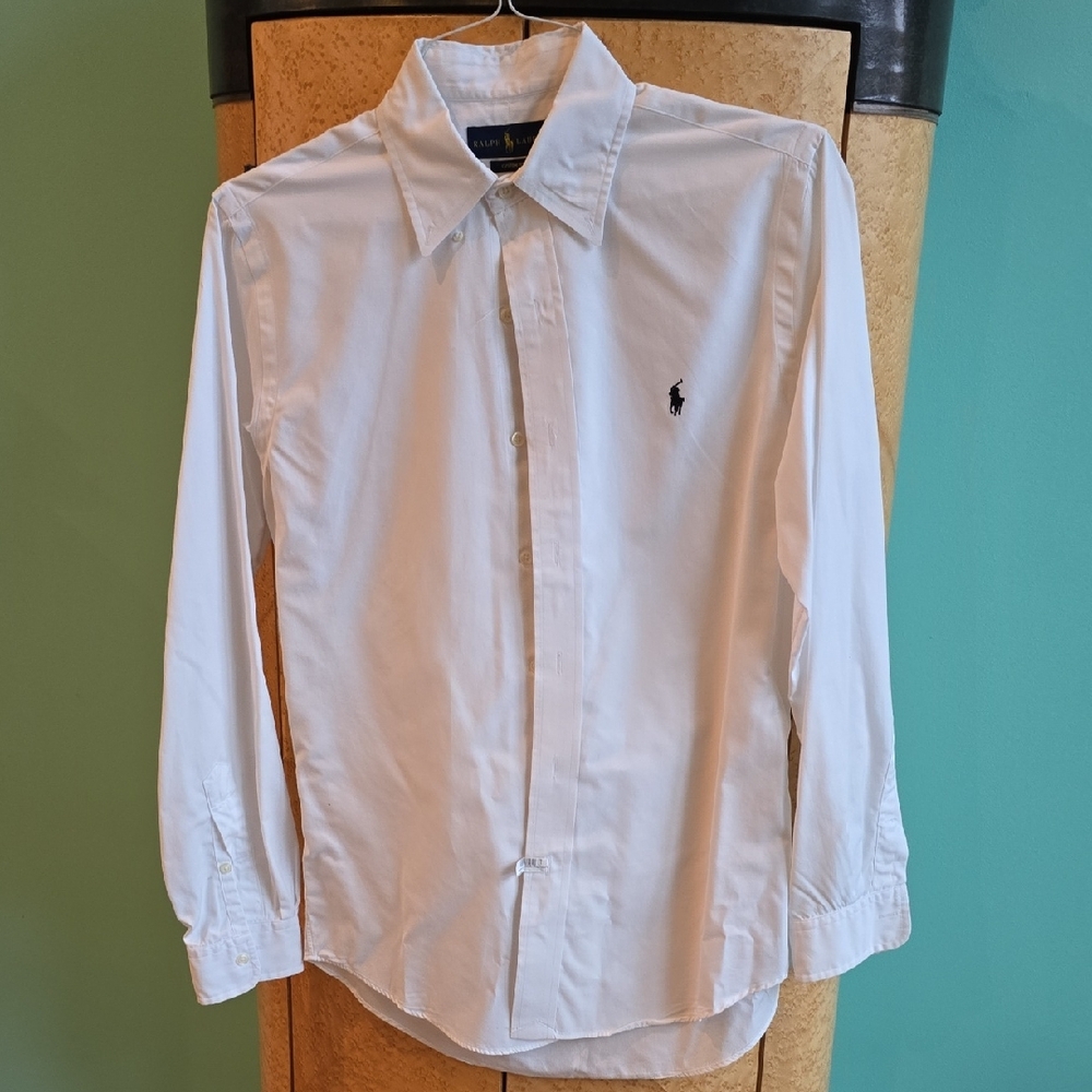 White Ralph Lauren Polo Dress Shirt - S